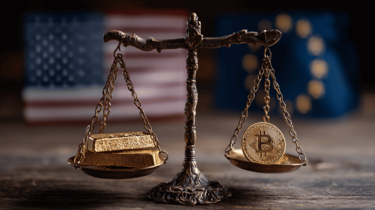 El oro marca un nuevo récord en medio del conflicto arancelario entre EE. UU. y la UE; el bitcoin cae